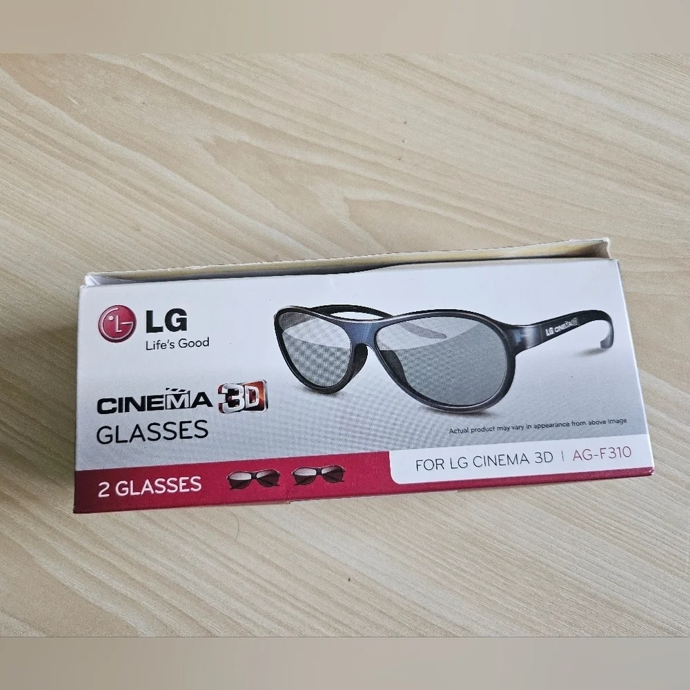 LG Cinema 3D Glasses - Black AG-F310 2 Pair